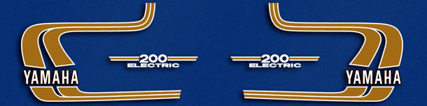 1975 Yamaha RD200 decal set