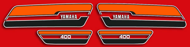 1976 Yamaha RD400C decal set