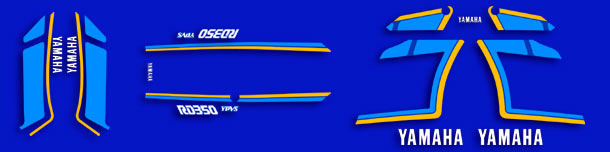 1989-90 RD350 complete decal set