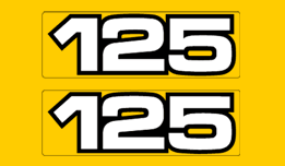 1980-82 YZ125 Side Cover Decals
