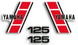 1983 Yamaha YZ125 decal set
