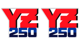 1987 Yamaha YZ250 decals