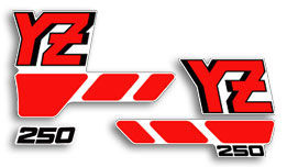 1988 Yamaha YZ250 decals