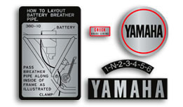 Yamaha Warning & Small Decal Set